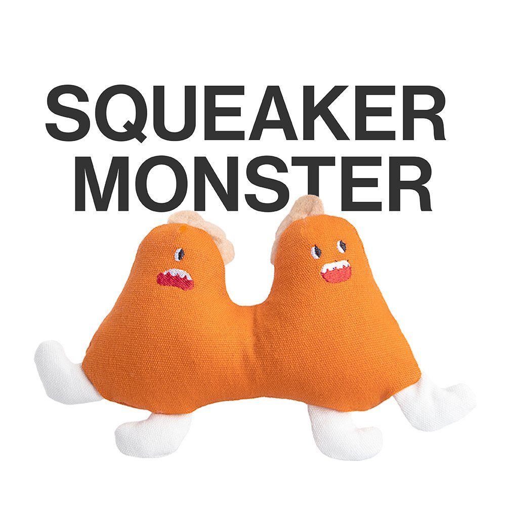 pidan - Dog Squeaky Plush Toy, Little Monster Series